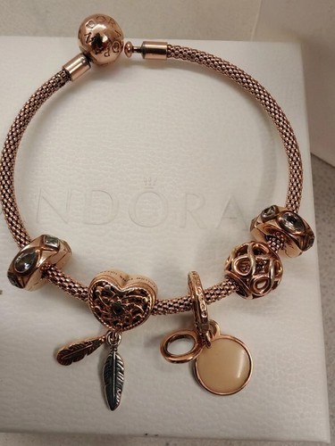 Bracciale pandora oro rosa - bracciale, con