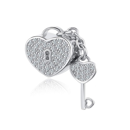 Lucchetto cuore charm per - lucchetto,