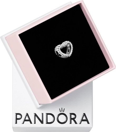 Charm cuore aperto perline - cuore,